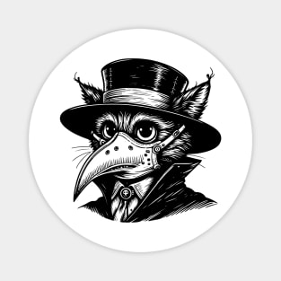 Cat Plague doctor Magnet